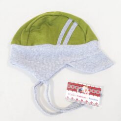 PRET AVANTAJOS! Caciulita dublata, cu cozoroc (Bumbac 100%, semigros)