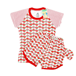 Set tricou + pantalon scurt cu buzunar - Bumbac 100%, foarte subtire, de vara