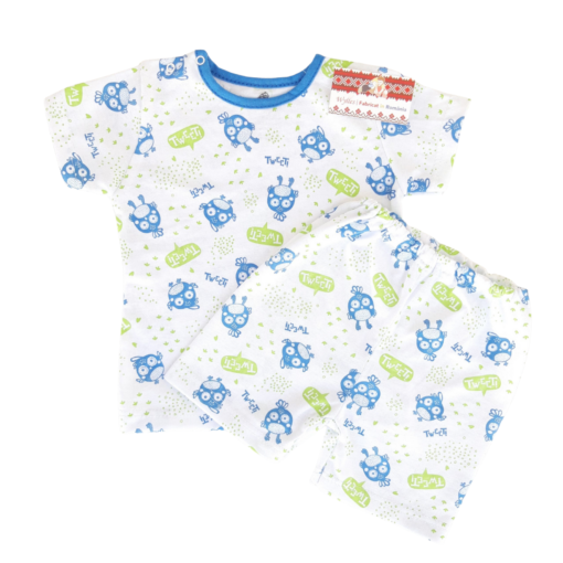 Pijama de vara cu capse pe umar (Bumbac 100% ,subtire)