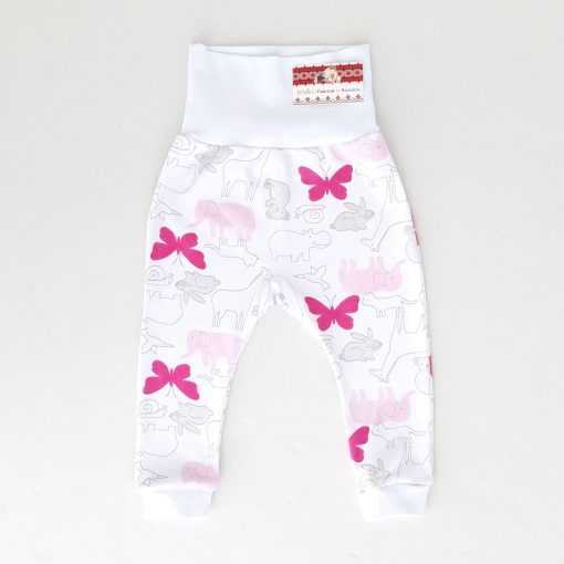 Pantalonas cu bata lata si manseta (Bumbac 100%, semigros)