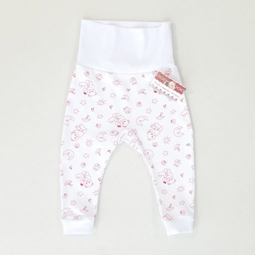 Pantalonas cu bata lata si manseta (Bumbac 100%, semigros)