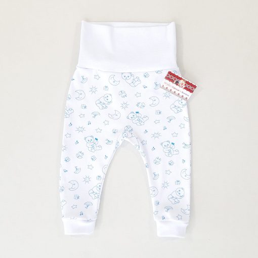 Pantalonas cu bata lata si manseta (Bumbac 100%, semigros)