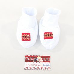 Botosei cu model traditional pentru 0-6 luni (Bumbac 100%, superior, pieptanat)