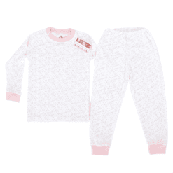 Pijama cu maneca si pantalon lung (Bumbac 100%, superior, pieptanat)
