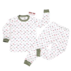 Pijama cu maneca si pantalon lung (Bumbac 100%, superior, pieptanat)