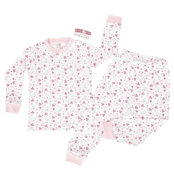 Pijama cu maneca si pantalon lung (Bumbac 100%, superior, pieptanat)