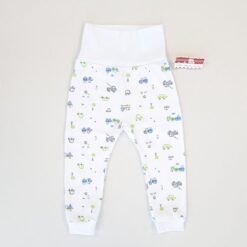 Pantalonas cu bata lata si manseta pentru 12-18 luni (Bumbac 100%, semigros)
