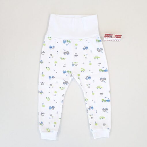 Pantalonas cu bata lata si manseta pentru 12-18 luni (Bumbac 100%, semigros)