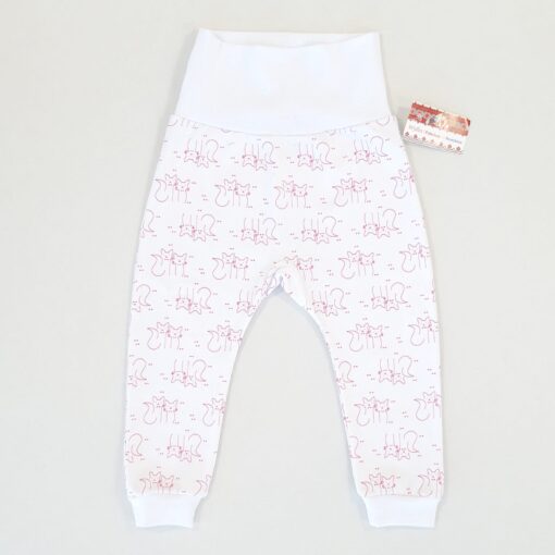 Pantalonas cu bata lata si manseta pentru 12-18 luni (Bumbac 100%, semigros)