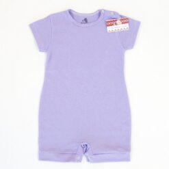 Salopeta de vara, cu capse pe umar si intre picioare, marimi intre 6- 18luni. Bumbac 100%, subtire, de vara (Glat)