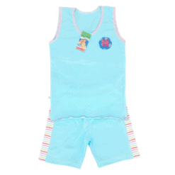 Set, maiou si pantalon scurt (Bumbac 100%, subtire)