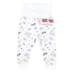 Pantalonas cu bata lata si manseta (Bumbac 100%, semigros)