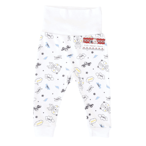 Pantalonas cu bata lata si manseta (Bumbac 100%, semigros)