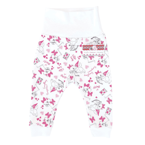 Pantalonas cu bata lata si manseta (Bumbac 100%, semigros)