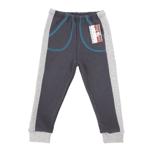Pantalon de trening, cu fasie laterala si cu buzunar aplicat (Bumbac 100%, gros)