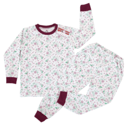 Pijama cu maneca si pantalon lung (Bumbac 100%, subtire)