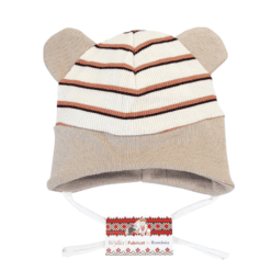 Caciulita dublata, cu urechiuse aplicate (95% Bumbac, semigros, superior +5% Lycra)