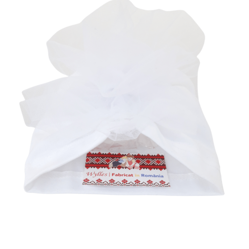 Turban pentru fetite, cu funda (Bumbac 95%, subtire + Lycra 5%)