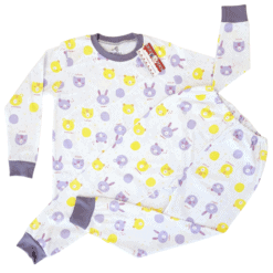 Pijama cu maneca si pantalon lung (Bumbac 100%, subtire)