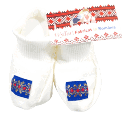 Botosei cu model traditional pentru 3-6 luni (Bumbac 95%, semisubtire +5% Lycra)