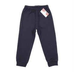 Pantalon de trening, bleumarin, fara buzunar , plusat la interior (Bumbac 100%, semigros)
