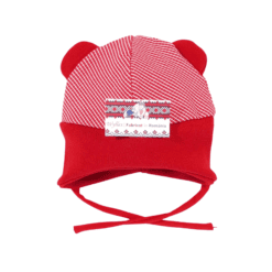 Caciulita dublata, cu urechiuse aplicate (95% Bumbac, semigros +5% Lycra)