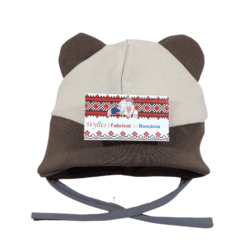 Caciulita dublata, cu urechiuse aplicate (95% Bumbac, semigros +5% Lycra)