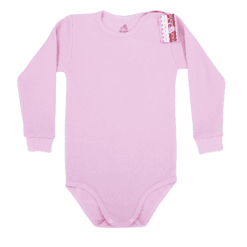 Body cu maneca lunga si capse pe umar (Bumbac 100%, gros)