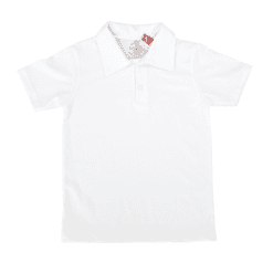 Tricou tip polo  (100% Bumbac, glat subtire)CREM