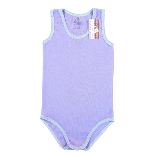 Body maiou rib, copii mari (Bumbac 100%, rib),lila