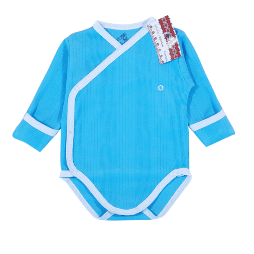 Body pieptar cu manuși si capse in fata (Bumbac 100%, semigros, superior)