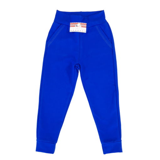 Pantalon de trening cu bata si buzunare (Bumbac 95%, semigros +Lycra 5%)ALBASTRU