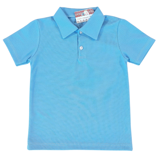 Tricou tip polo pentru școală/grădiniță (100% Bumbac,semisubtire)piqe BLEO