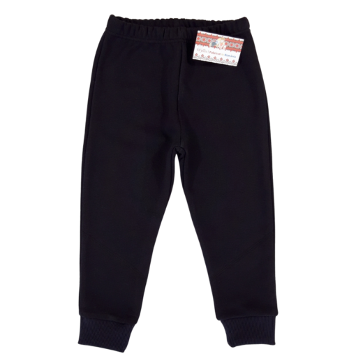 Pantalon de trening negru semigros(Bumbac 100%)
