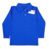Bluză tip polo pentru scoală și grădiniță (Bumbac 100%, semisubțire, piqe ) Albastru royal