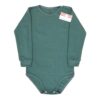 Body RIB cu mâneca si capse pe umar, pt copii mari(Bumbac 100%, superior, pieptanat)