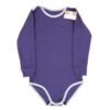 Body RIB cu mâneca si capse pe umar, pt copii mari(Bumbac 100%, superior, pieptanat)Mov