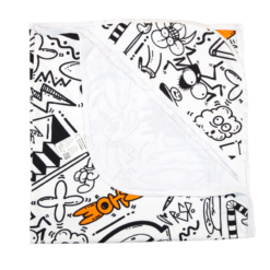 Prosop bumbac dublat, 2 fețe, cu capison, semisubtire (82cm x 82cm)