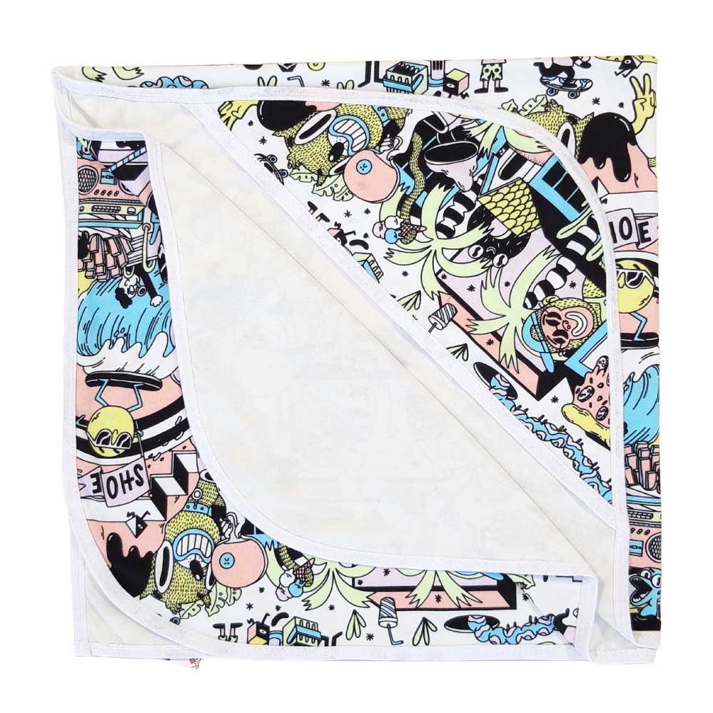 Prosop bumbac dublat, 2 fețe, cu capison, semisubtire - imagine 2