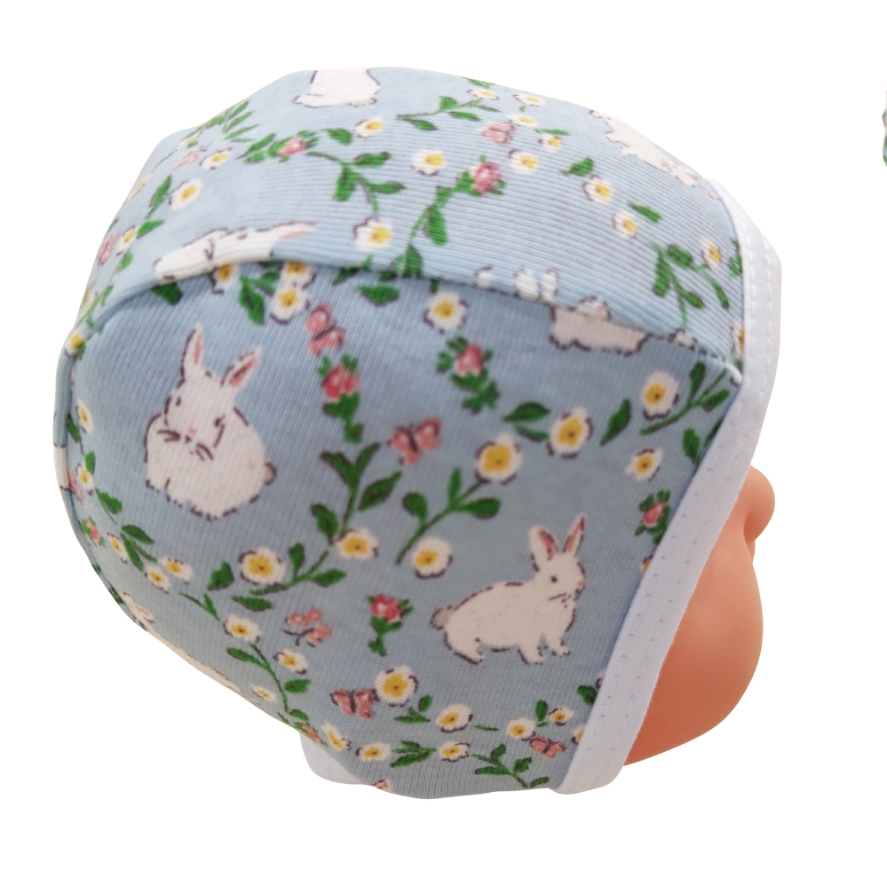 Salopeta 0-6 luni(SEMISUBTIRE)cu manusa si botosei, cu capse in fata si pe ambele picioare + Caciulita (Bumbac 100%,rib ) - imagine 6