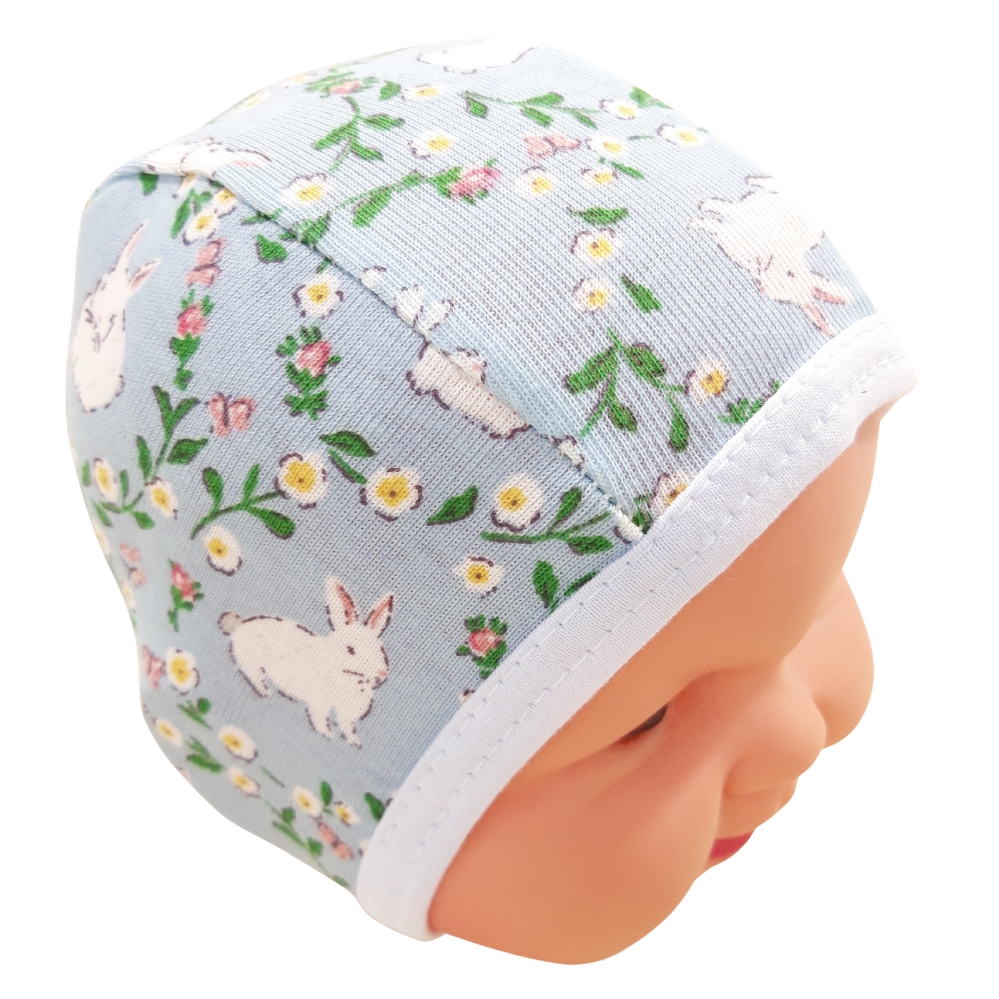 Salopeta 0-6 luni(SEMISUBTIRE)cu manusa si botosei, cu capse in fata si pe ambele picioare + Caciulita (Bumbac 100%,rib ) - imagine 3