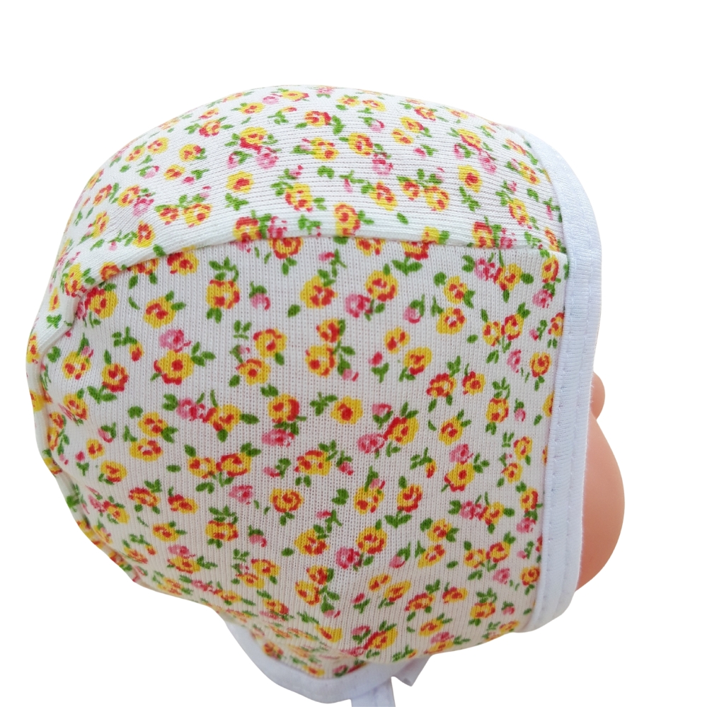 Salopeta 2-6 luni (SEMISUBTIRE) cu botosei, cu capse in fata si pe ambele picioare + Caciulita (Bumbac 100%,rib ) - imagine 4