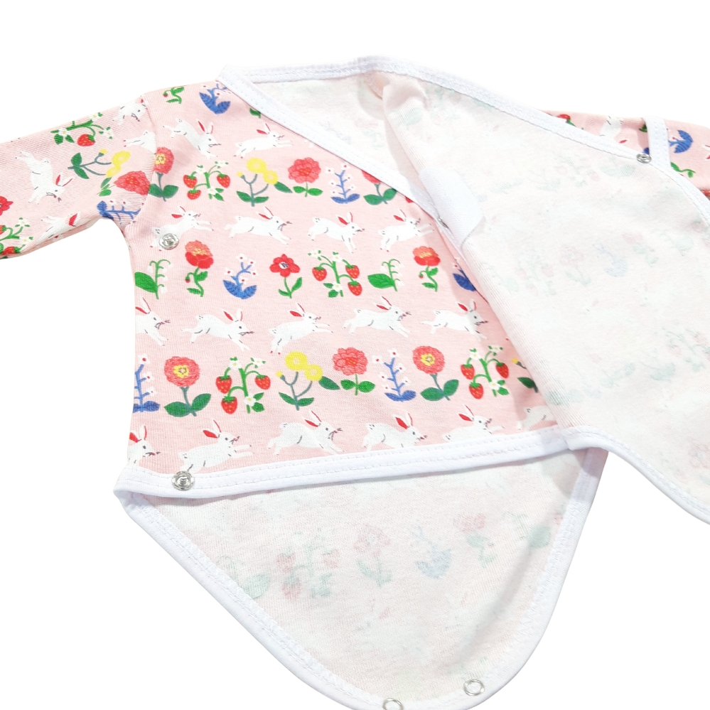 Body pieptar cu capse in fata si manusa (Bumbac 100%, semisubțire) - imagine 2