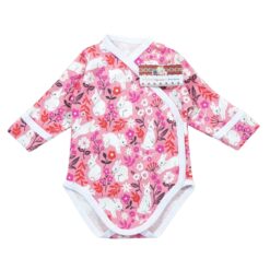 Body pieptar cu capse in fata si manusa (Bumbac 100%, semisubțire)