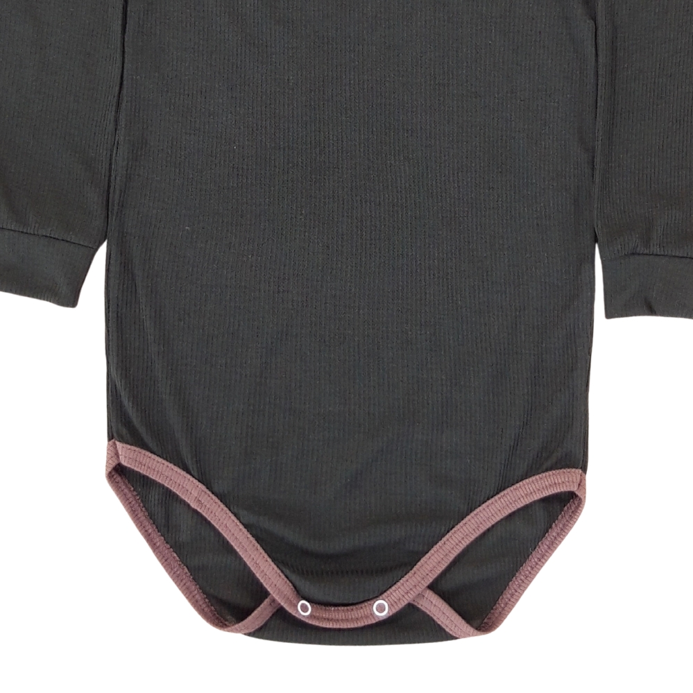 Body cu mâneca pt copii mari si mici din MODAL( subțire)verde - imagine 2