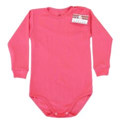 Body RIB cu mâneca si capse pe umar, pt copii mari(Bumbac 100%, superior, pieptanat)