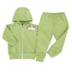 Trening cu fermoar 1-6 ani, din bumbac, subțire, vernil