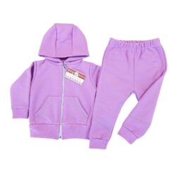 Trening cu fermoar 3-12 luni, din bumbac, gros