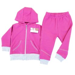 Trening cu fermoar 3-12 luni, din bumbac, semigros