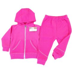 Trening cu fermoar 3-12 luni, din bumbac, semisubtire